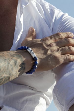 Lápis Lazuli pánsky náramok