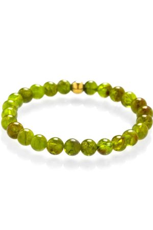Peridot náramok zlatý