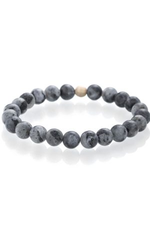 Labradorit matný - náramok wooden