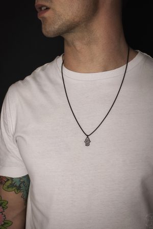 Náhrdelník Ruka Hamsa čierna