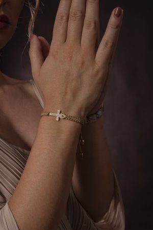 Macramé náramok Ankh života