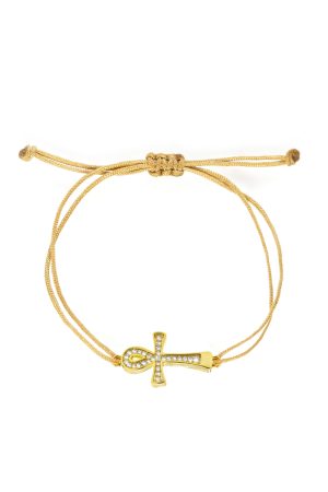 Šnúrkový náramok Ankh života