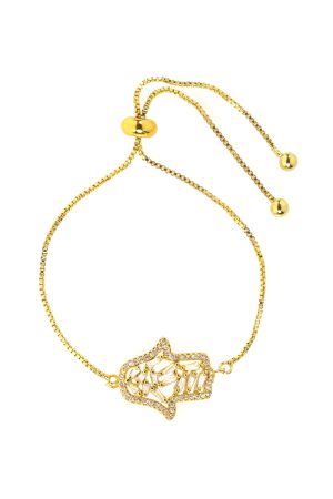 Náramok Ruka Hamsa zlatá