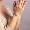 Macramé náramok Ruka Hamsa