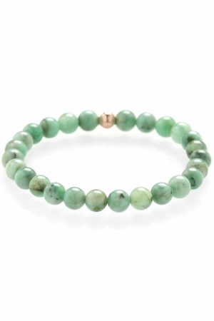 Smaragd náramok ružovo zlatý