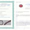 Korund náramok: certifikát pravosti referenčnej vzorky - nie je súčasťou predaja