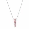 Ružový turmalín náhrdelník pre ženy
