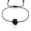 Dámsky náramok Čierny turmalín - šnúrkový