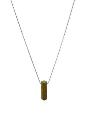 Epidot náhrdelník pre ženy - strieborny