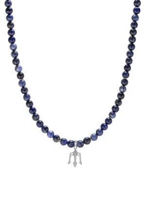 Pánsky korálkový náhrdelník Sodalit