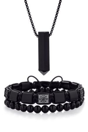 Pánsky set 2+1 Triple black