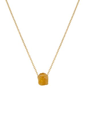 Dámsky náhrdelník so surovým Citrínom