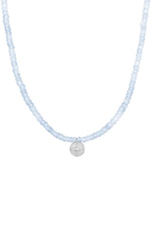 Choker náhrdelník Akvamarín so Severkou