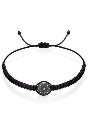 Dámsky macrame náramok Dharma Black