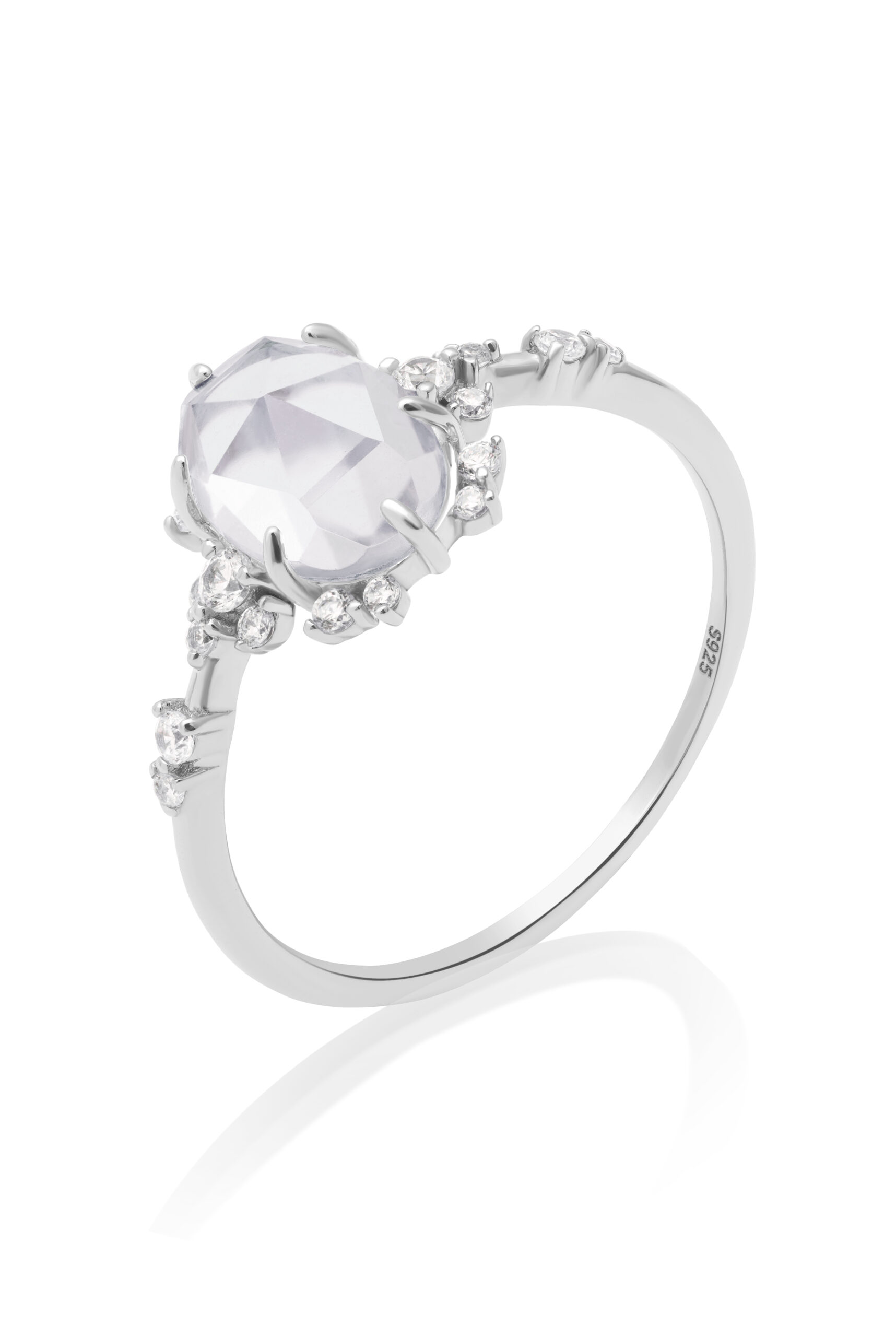 Dámsky prsteň Krištáľ Aria – strieborný
