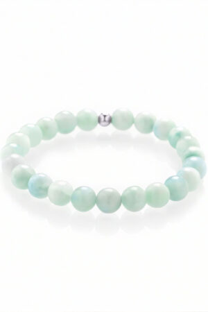 Larimar náramok – strieborný