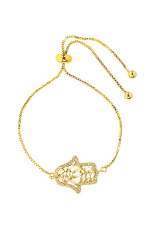 Náramok Ruka Hamsa zlatá