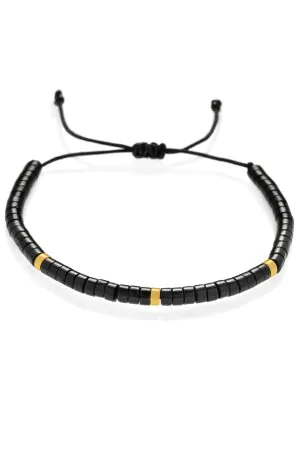 Náramok Čierny onyx Rondel