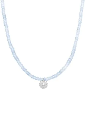 Choker náhrdelník Akvamarín so Severkou